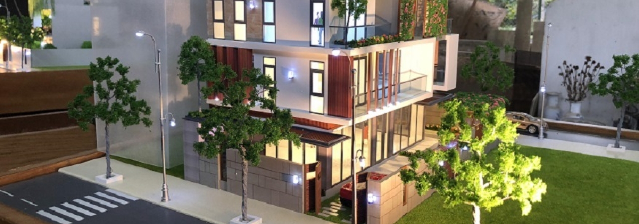 Mô hình kiến trúc Biệt Thự phố hiện đại tại Quận 7
