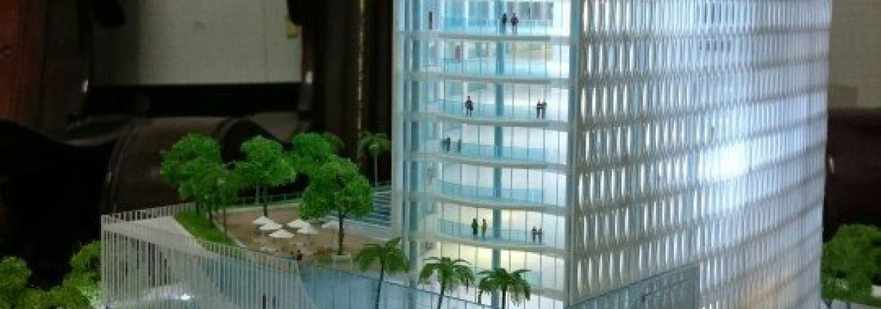 Mô Hình Kiến Trúc Phương Án Thiết Kế CII Office Tower Thủ Thiêm