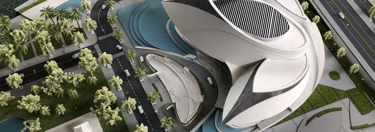 Mô Hình Kiến Trúc Thiết Kế Nhà Hát Thủ Thiêm