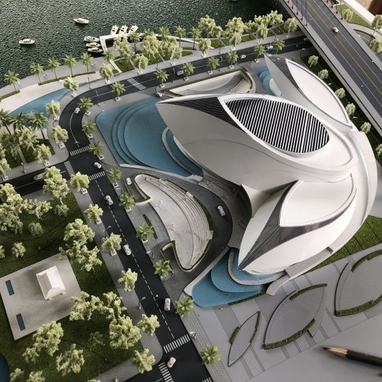 Mô Hình Kiến Trúc Thiết Kế Nhà Hát Thủ Thiêm