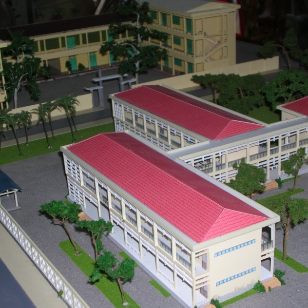 MÔ HÌNH KIẾN TRÚC TRƯỜNG THPT ĐỐC BINH KIỀU TIỀN GIANG