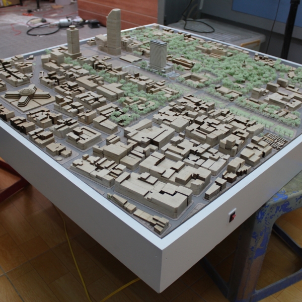 Mô Hình Gỗ Hiện Trạng Phnompenh Campuchia