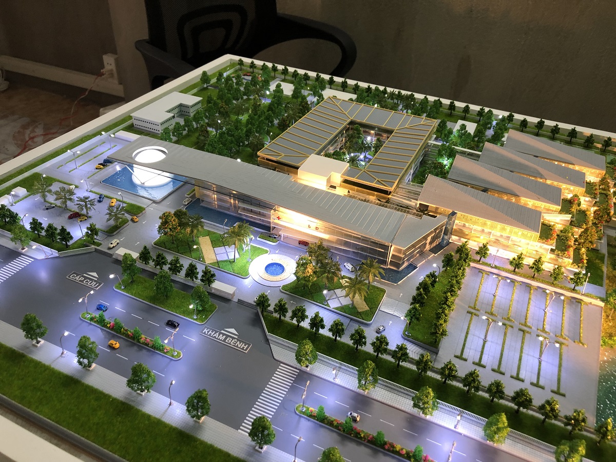 MÔ HÌNH KIẾN TRÚC DỰ ÁN BỆNH VIỆN LÂM ĐỒNG TẠI ARCHI-BAO