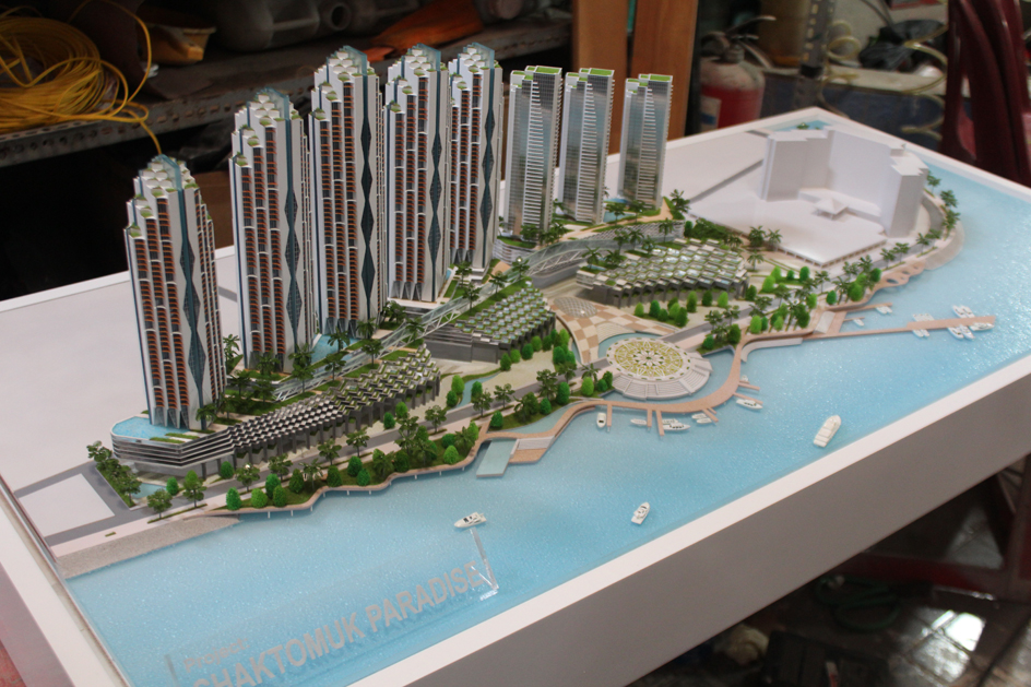 Mô Hình Kiến Trúc Dự Án Chaktomuk Paradise Cambodia Tại Archi - Bao