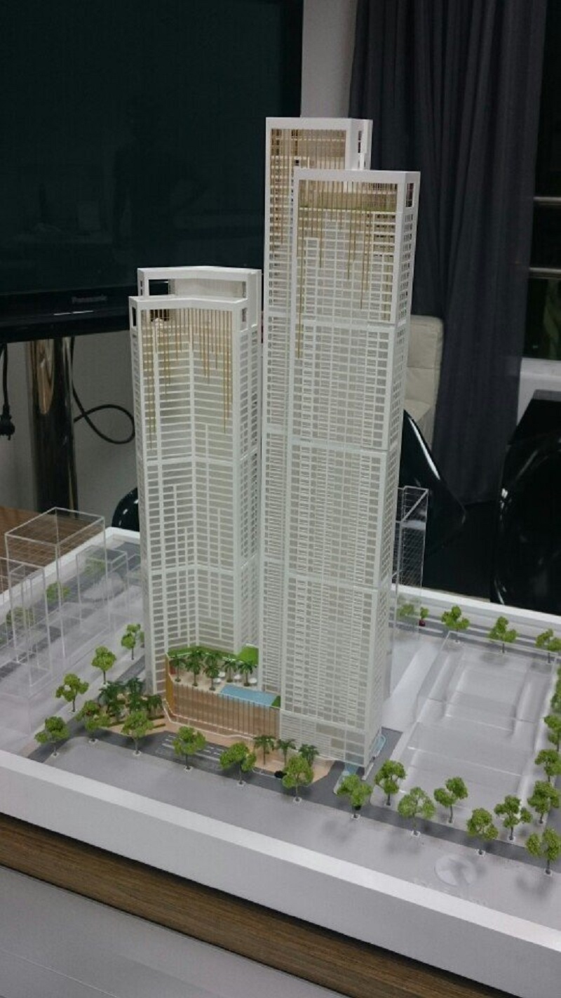 Mô Hình Kiến Trúc Phương Án Thiết Kế Chu Mạnh Trinh Tower Quận 1 Tại Archi - Bao