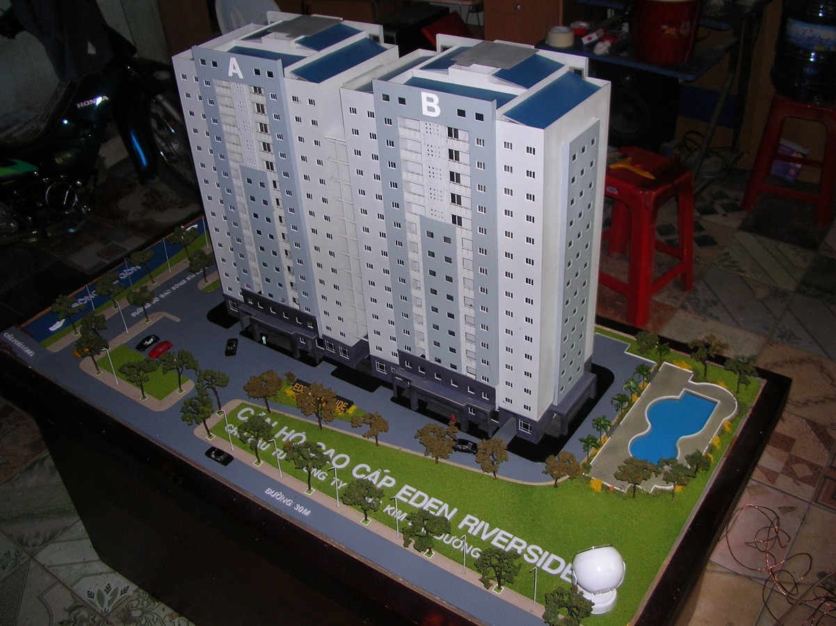 Mô Hình Kiến Trúc Dự Án Chung Cư EDEN quận Tân Bình Tại Archi - Bao