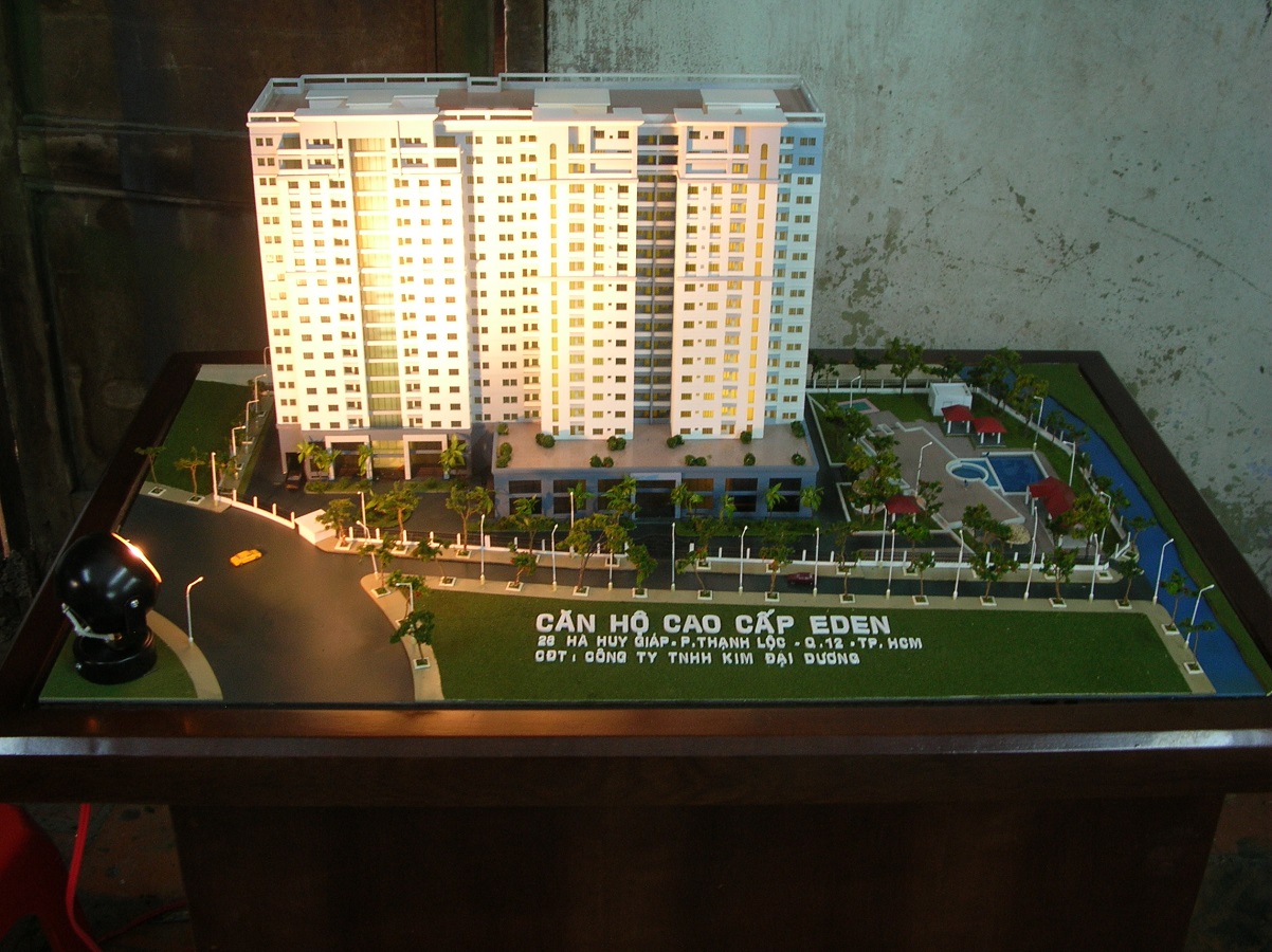 Mô Hình Kiến Trúc Dự Án Chung Cư EDEN quận Tân Bình Tại Archi - Bao
