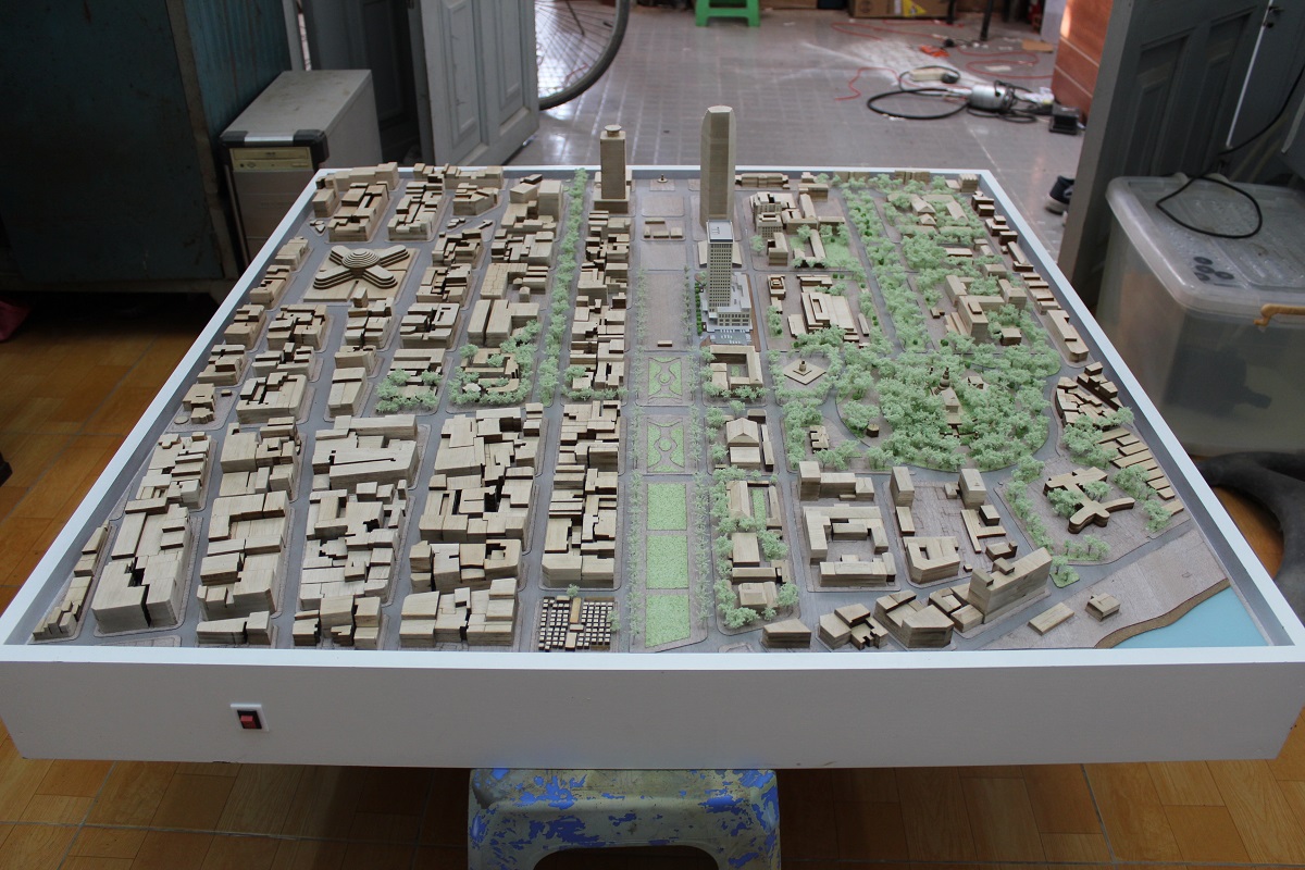 Mô Hình Gỗ Hiện Trạng Phnompenh Campuchia Tại Archi-Bao