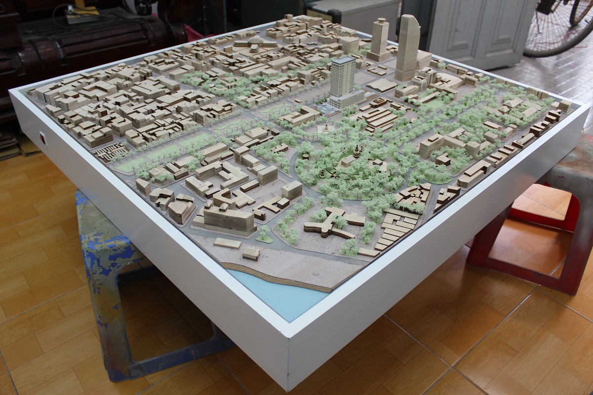 Mô Hình Gỗ Hiện Trạng Phnompenh Campuchia Tại Archi-Bao