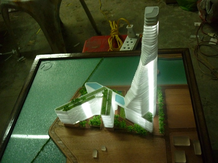 Mô Hình Kiến Trúc Phương Án Thiết Kế Hồ Tây Plaza Tại Archi - Bao