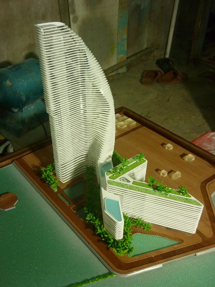 Mô Hình Kiến Trúc Phương Án Thiết Kế Hồ Tây Plaza Tại Archi - Bao