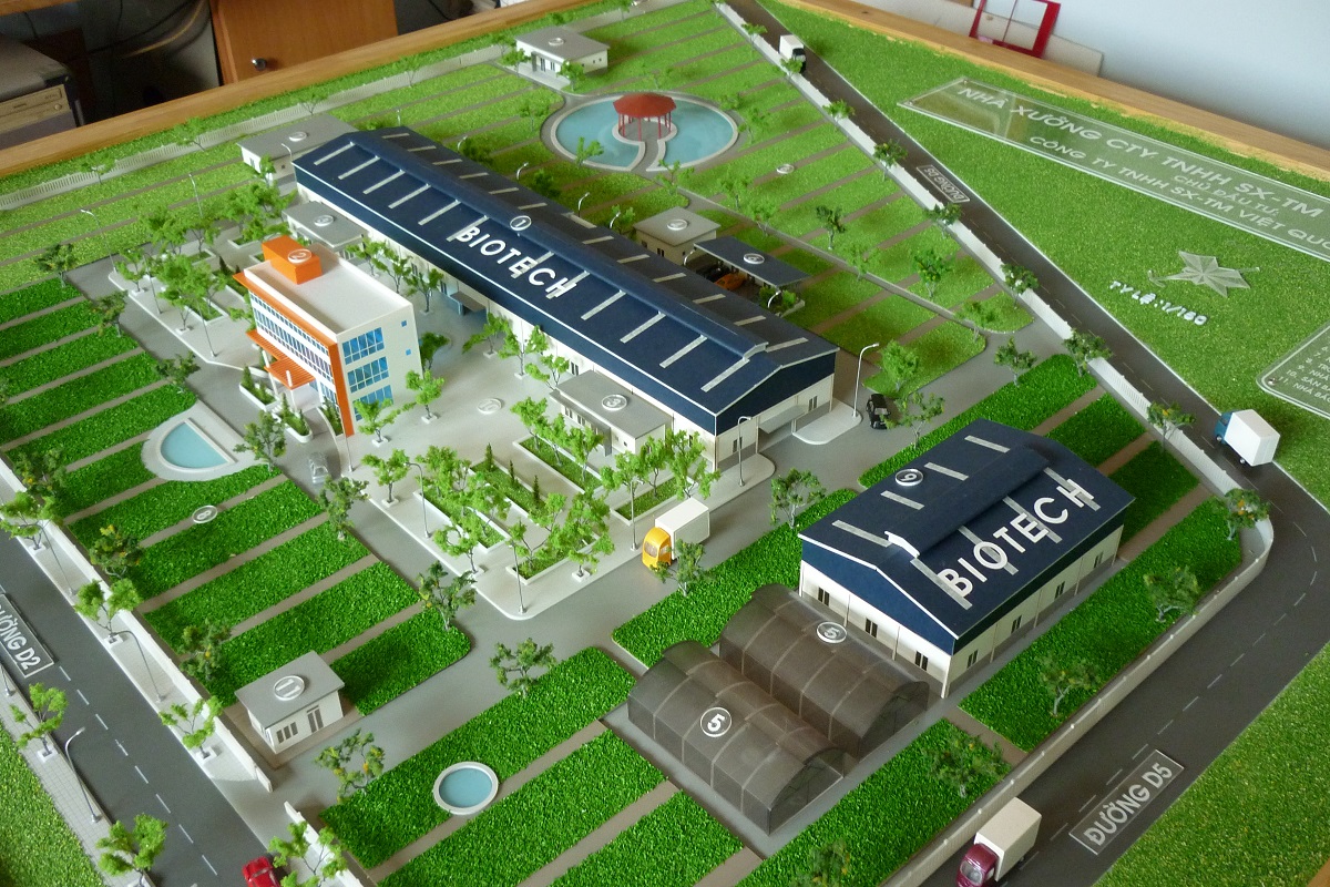 SA BÀN MÔ HÌNH NHÀ MÁY CHẾ BIẾN RAU SẠCH TPHCM TẠI ARCHI - BAO