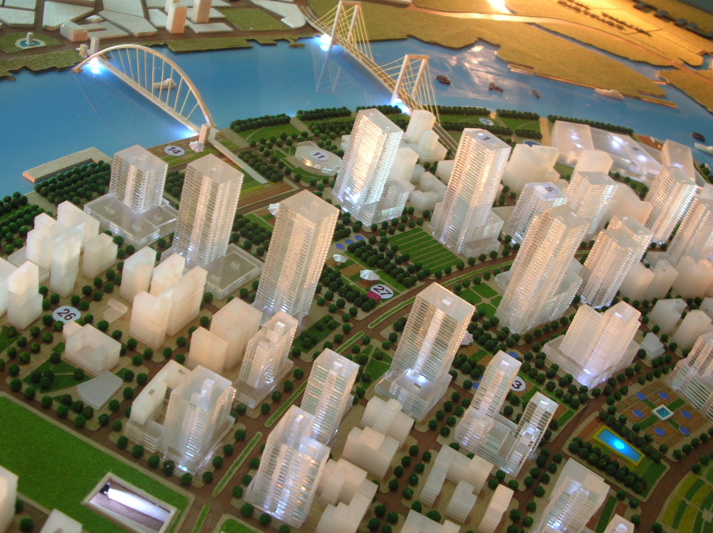 Mô Hình Kiến Trúc Thiết Kế Qui Hoạch Khu Đô Thị Mới Thủ Thiêm Tại Archi-Bao