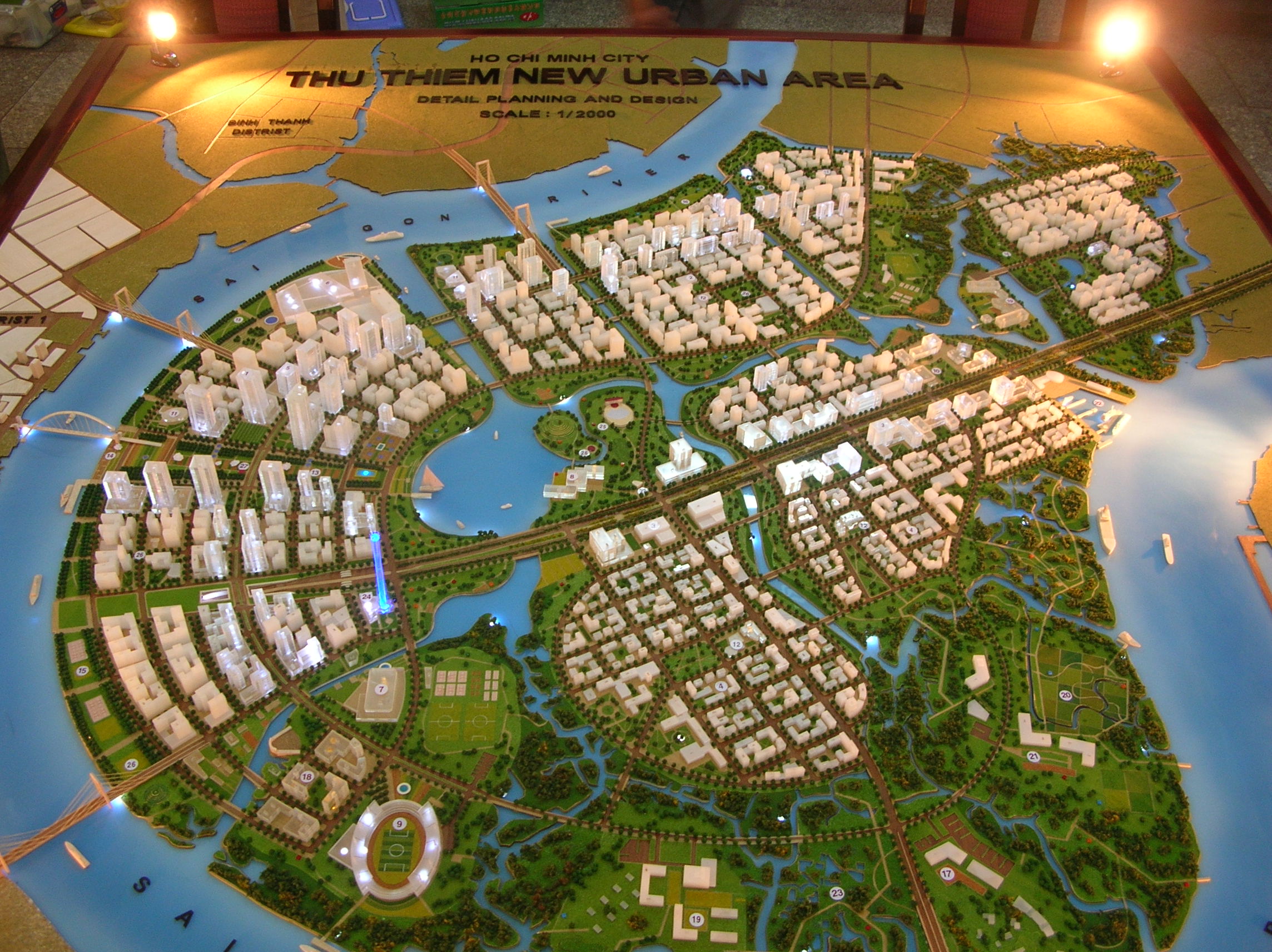 Mô Hình Kiến Trúc Thiết Kế Qui Hoạch Khu Đô Thị Mới Thủ Thiêm Tại Archi-Bao