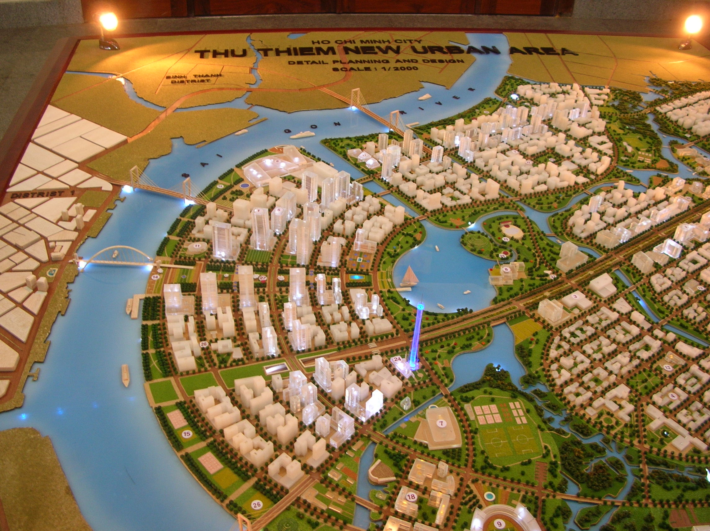 Mô Hình Kiến Trúc Thiết Kế Qui Hoạch Khu Đô Thị Mới Thủ Thiêm Tại Archi-Bao