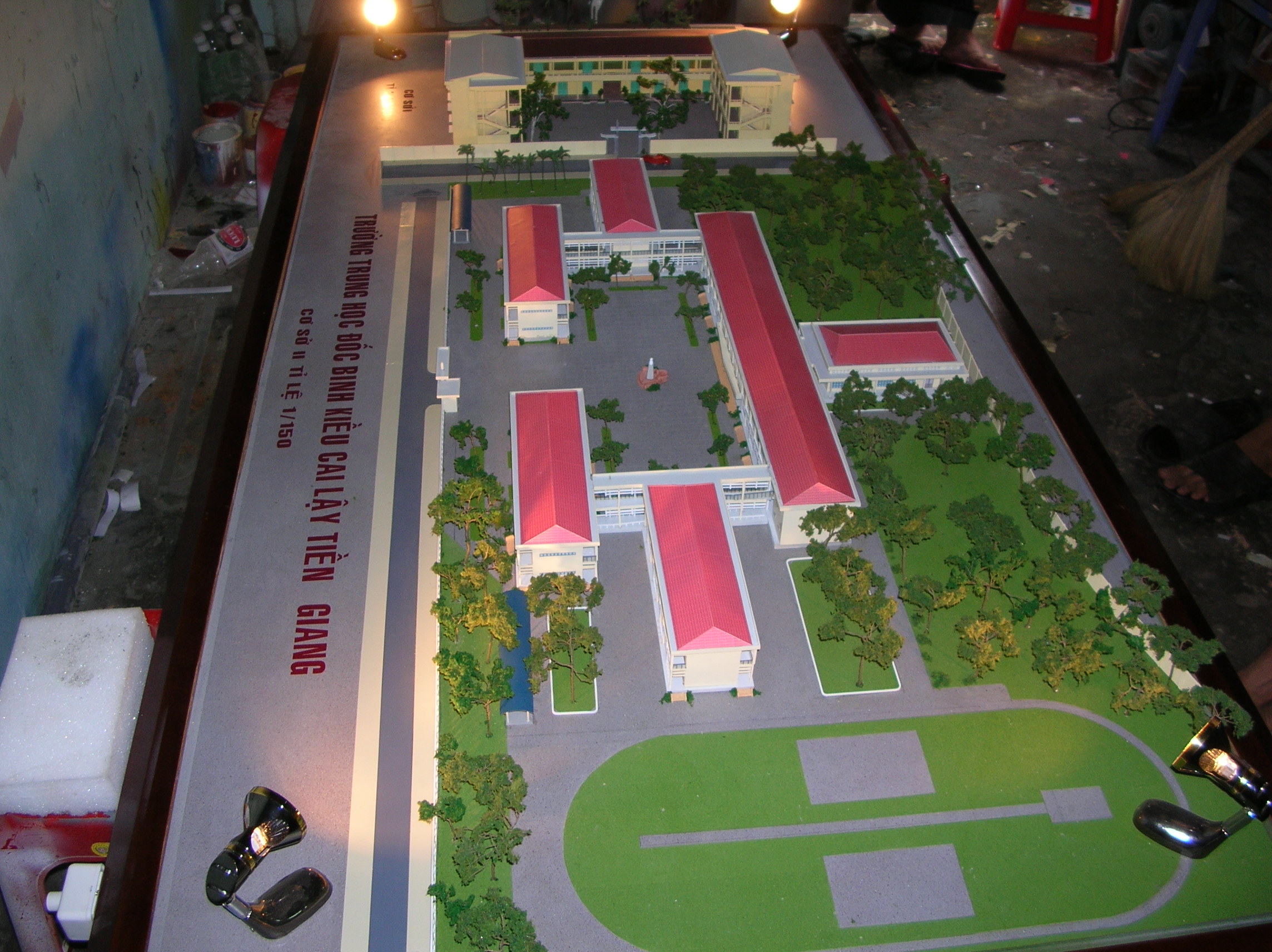 MÔ HÌNH KIẾN TRÚC TRƯỜNG THPT ĐỐC BINH KIỀU TIỀN GIANG TẠI ARCHI-BAO