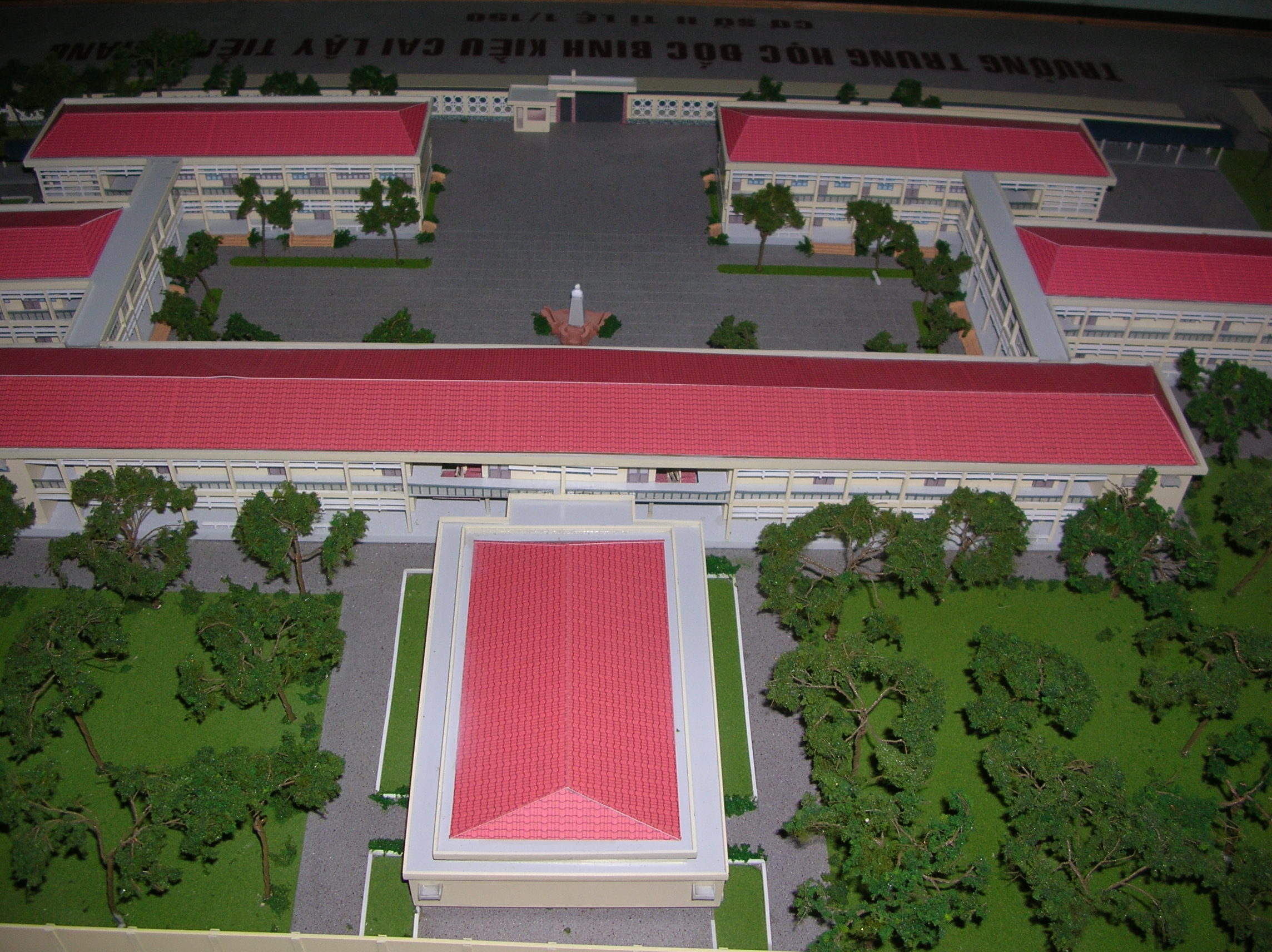 MÔ HÌNH KIẾN TRÚC TRƯỜNG THPT ĐỐC BINH KIỀU TIỀN GIANG TẠI ARCHI-BAO