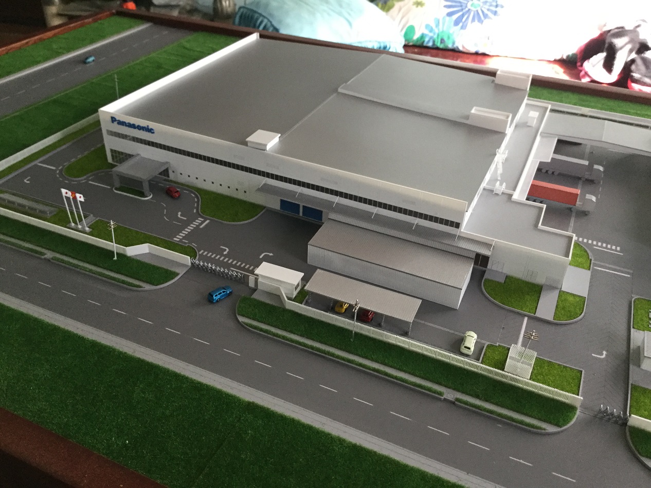 MÔ HÌNH KIẾN TRÚC NHÀ MÁY PANASONIC TP.HCM TẠI ARCHI-BAO